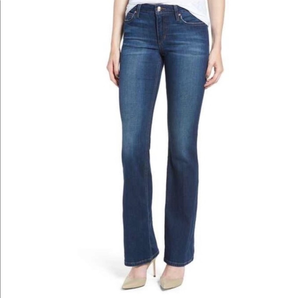 🌻Joe's Jeans Skinny Bootcut Medium Wash Jeans {whiskered & Faded} Size 31 or 12